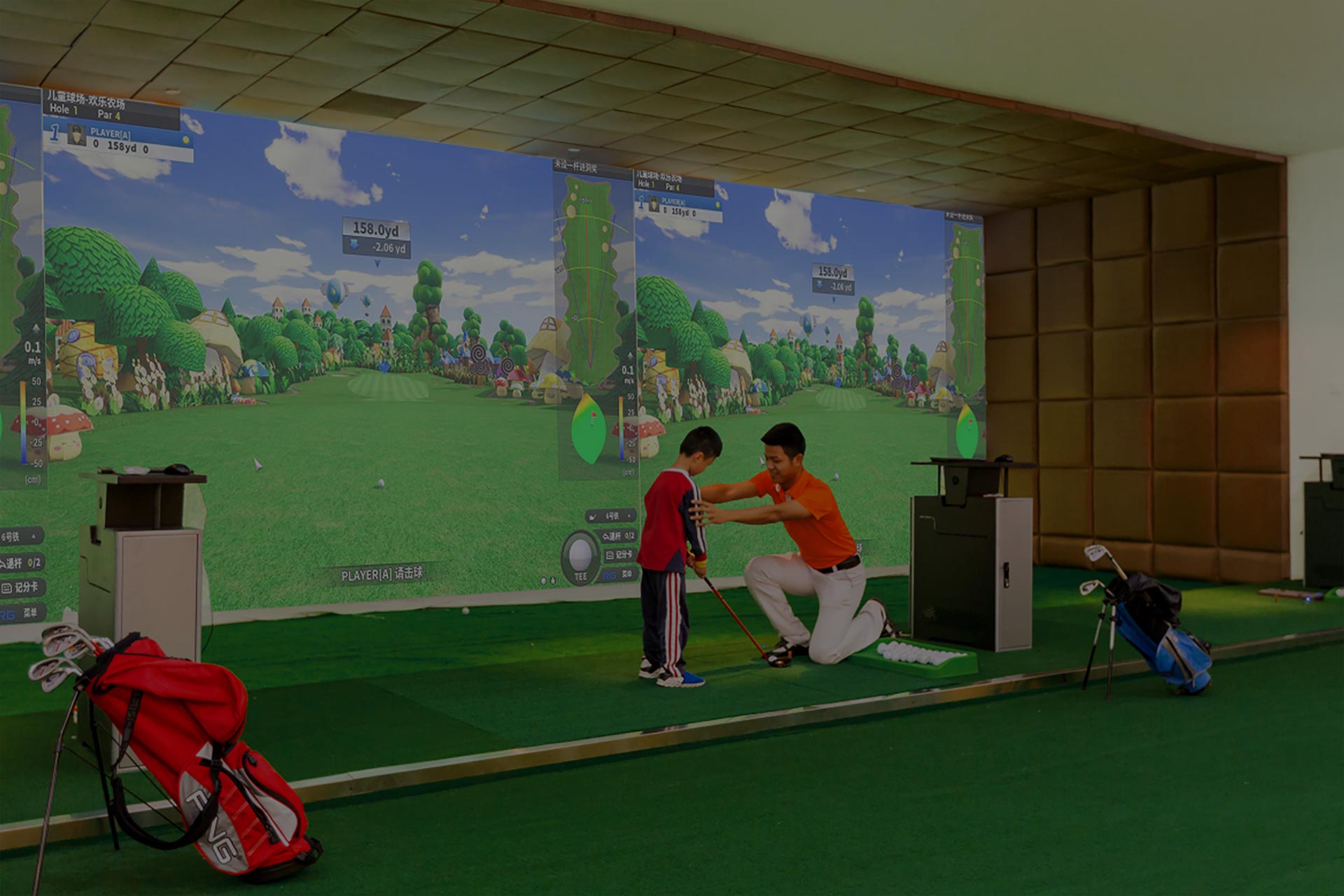 青少年培訓球館-室內高爾夫_模擬高爾夫_高爾夫模擬器